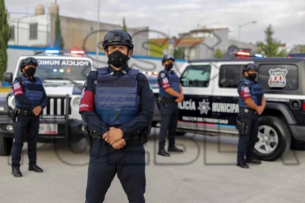 Policías del municipio de Puebla detuvieron a 73 personas en 14 días