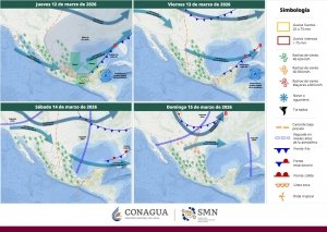 Lluvias intensas y evento de norte fuerte en el Golfo de M&eacute;xico e Istmo de Tehuantepec, originados por el frente fr&iacute;o n&uacute;m. 40