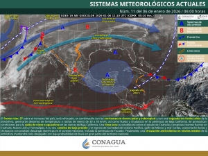 Descenso de temperaturas y rachas de vientos fuertes en el Noroeste del pa&iacute;s con posibilidad de ca&iacute;da de nieve o aguanieve en sierras de Baja California