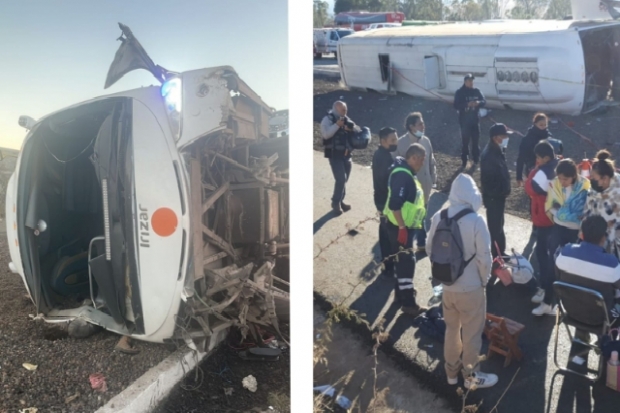 Accidente en la México-Puebla deja al menos 3 muertos y 20 lesionados