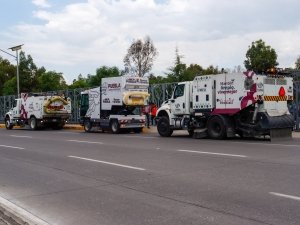 Barredoras del estado y municipio de Puebla unen esfuerzos para poner la capital en orden
