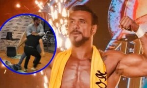 Alberto del Río lo vuelve a hacer: el Patrón reparte golpes en conferencia de prensa contra Hijo del Vikingo y Latin Lover
