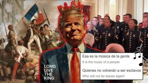 ¿Ejército protesta contra Trump? Coro militar canta himno de Los Miserables contra “el rey” en evento de la Casa Blanca