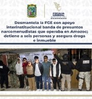 Desmantela FGE banda de narcomenudistas que operaba en Amozoc