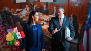 Sheinbaum aclara que M&eacute;xico no enfrenta nuevos aranceles tras reuni&oacute;n con Greer