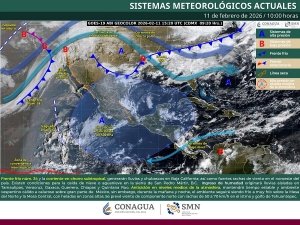 Tiempo estable y baja probabilidad de lluvia en la mayor parte de la Rep&uacute;blica Mexicana