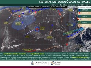 Lluvias puntuales fuertes en Jalisco, Michoac&aacute;n, Guerrero y Oaxaca