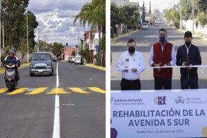 Céspedes y Rivera inauguran rehabilitación de la avenida 5 Sur