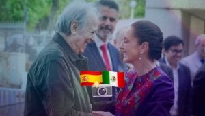 Claudia Sheinbaum presume encuentro con Joan Manuel Serrat en Espa&ntilde;a