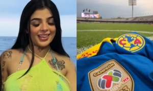 VIDEO: Aficionado del América da &quot;beso prohibido&quot; a Karely Ruiz en partido vs Pumas