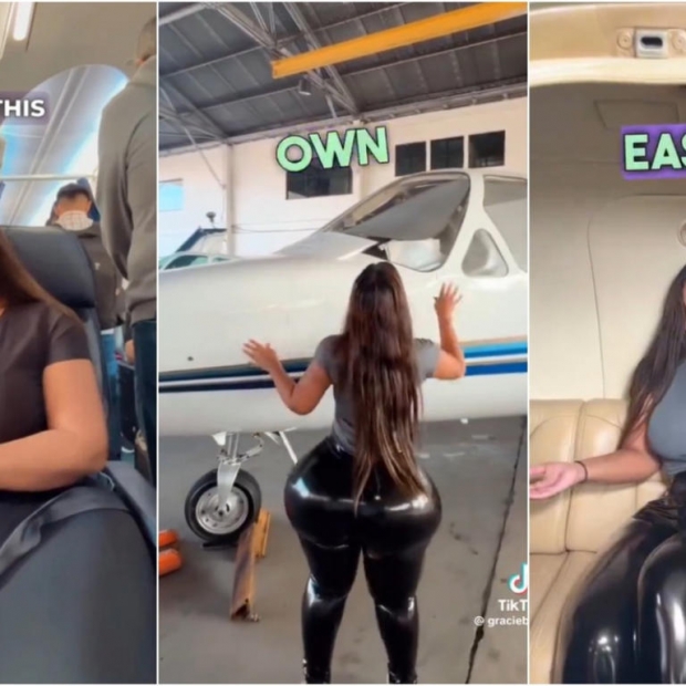 Mujer compra su propio avión privado al no caber en los asientos de las aerolíneas comerciales
