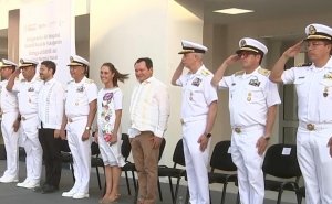 Sheinbaum inaugura Hospital General Naval en Yukalpet&eacute;n, Yucat&aacute;n; entrega Antiguo Hospital Naval al ISSSTE