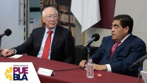 Barbosa se reunió con Ken Salazar, embajador de EU en México