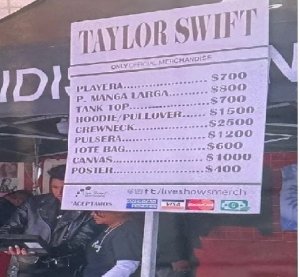 ¿Ya es lo menos? Fans mexicanos inconformes con precios y calidad de la merch oficial de Taylor Swift