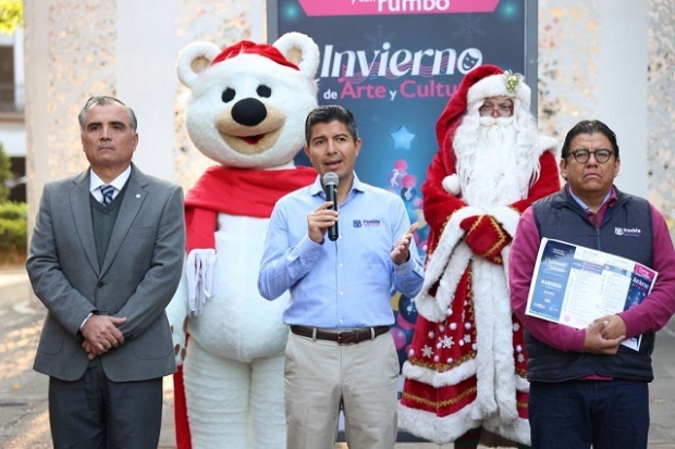 Ayuntamiento de Puebla anuncia encendido del árbol navideño en el zócalo el 3 de diciembre