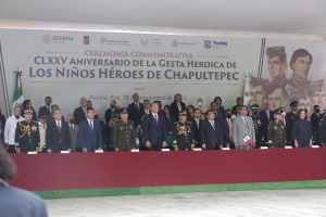 Barbosa encabeza ceremonia a los Niños Héroes de Chapultepec