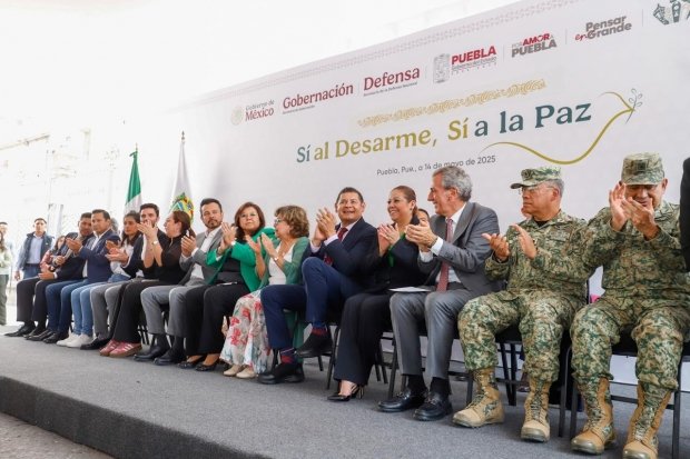 Con desarme voluntario, Gobierno federal y estatal impulsan construcción de la paz