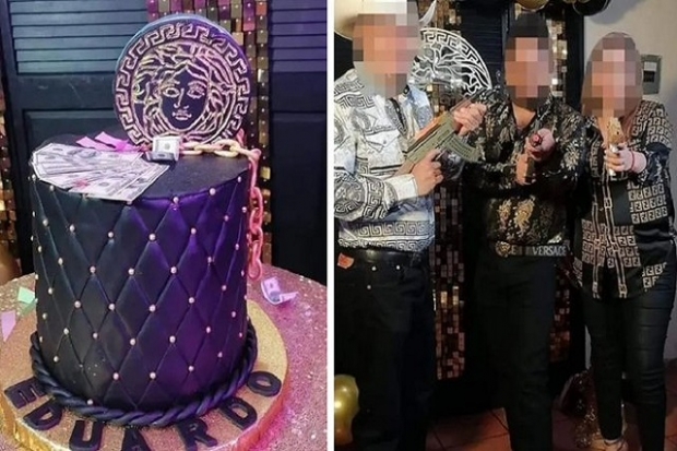 Regidora potosina realiza fiesta con temática de narcotráfico a su hijo