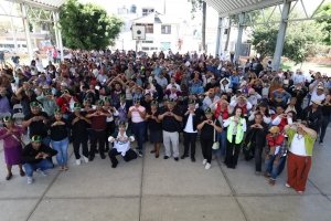 Gobierno del Estado de Puebla apoya mejoramiento de espacios en juntas auxiliares