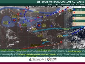 Lluvias puntuales fuertes en zonas de Puebla, Veracruz y Oaxaca, manteniendo la onda de calor en zonas del norte, occidente y sur de M&eacute;xico