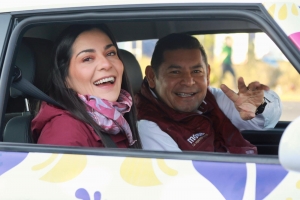 Armenta anuncia recorrido por Chignahuapan junto a Elizabeth Vilchis en su auto 100 por ciento poblano