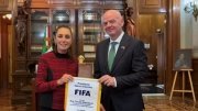 Mundial 2026: "Inauguraci&oacute;n Va a Ser Hist&oacute;rica": Sheinbaum en Palacio Nacional con Infantino