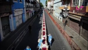 Puebla capital hace historia con la rosca de Reyes m&aacute;s grande del mundo