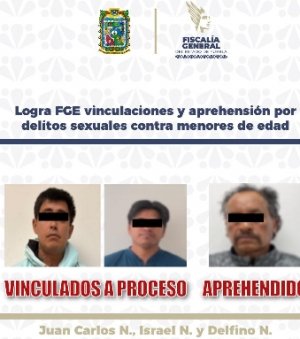 Logra FGE vinculaciones y aprehensi&oacute;n por delitos sexuales contra menores de edad