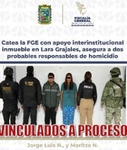Catea la FGE con apoyo interinstitucional inmueble en Lara Grajales, asegura a dos probables responsables de homicidio