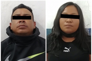 La policía municipal de Puebla detiene a  dos asaltantes de usuarios del sistema de transporte RUTA