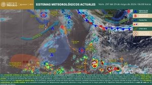 Lluvias puntuales muy fuertes en Chiapas, Campeche, Yucat&aacute;n y Quintana Roo