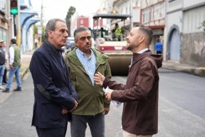 Supervisa Pepe Chedraui avances del Tren Capitalino de Pavimentaci&oacute;n en avenida 16 de Septiembre