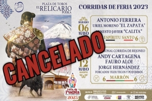 Juez federal suspende corridas de toros de la Feria de Puebla