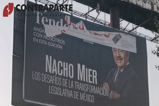 Clausuran espectaculares de Ignacio Mier, por actos anticipados de campaña