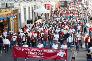 Puebla le cumplió a AMLO con megarcha: Miguel Barbosa
