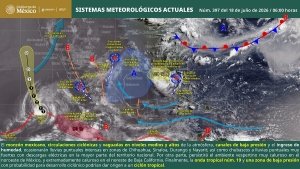 Lluvias puntuales intensas en Chihuahua, Durango, Sinaloa y Nayarit