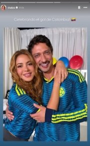 Shakira celebra victoria de Colombia en el Mundial y lanza gui&ntilde;o a Lionel Messi