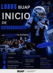 Abre entrenamientos Lobos BUAP para Intermedia Colegial