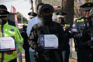 SSC, CCE y Canirac reconocen labor de policía municipal de Puebla