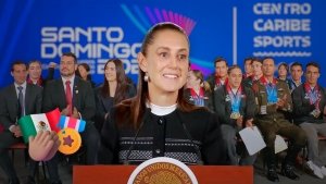 Sheinbaum anuncia premio para atletas y entrenadores tras r&eacute;cord hist&oacute;rico en Centroamericanos