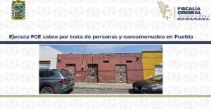 Ejecuta FGE cateo por trata de personas y narcomenudeo en Puebla