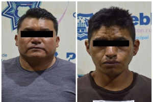 Detuvo policía municipal de Puebla a dos integrantes de “Los Oaxacos” grupo delictivo dedicado al robo de autopartes