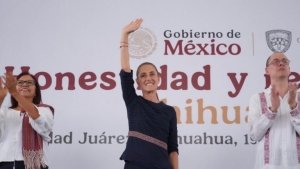 Desde Ciudad Ju&aacute;rez, Sheinbaum llama a defender la soberan&iacute;a de M&eacute;xico