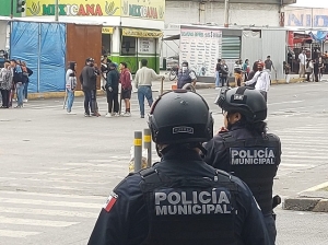 Delincuentes de los mercados Hidalgo y Unión, agredieron a policías municipales