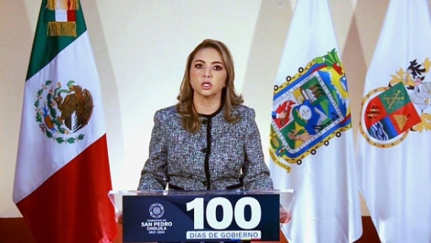Paola Angón presenta resultados en sus 100 días de gobierno en San Pedro Cholula