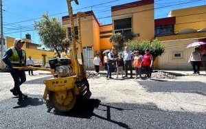 Supervisa Gobierno de la Ciudad avances de la campaña Bacheando Puebla en juntas auxiliares