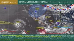 Lluvias puntuales intensas en Sinaloa y Durango