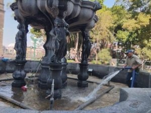 Invertir&aacute;n en conservaci&oacute;n de fuentes emblem&aacute;ticas y espacios p&uacute;blicos de la capital poblana