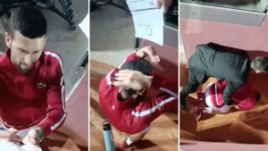 VIDEO: Novak Djokovic recibe brutal botellazo mientras firmaba autógrafos; ya revelaron quién fue el culpable