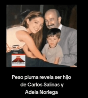 Peso Pluma es hijo de Salinas de Gortari y Adela Noriega, aseguran